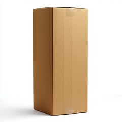 Generic Plain Vertical Overview Rectangular Box Brown