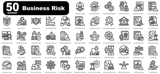 Iconset Business Risk - line