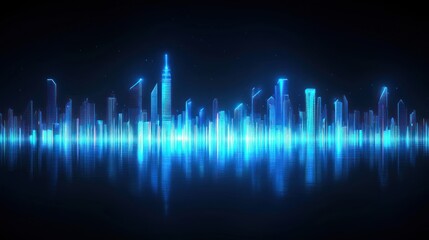Neon Cityscape: A Futuristic Metropolis at Night