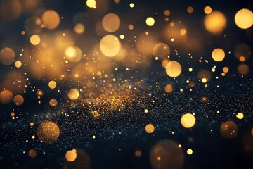 Obraz premium An abstract representation of light reflecting on a dark surface.