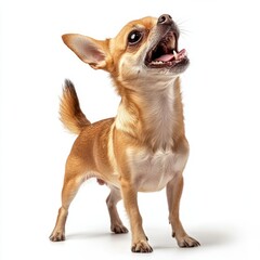 Obraz premium Generic Small Chihuahua View Fours Standing Barking