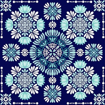 Lotus flower theme seamless pattern 