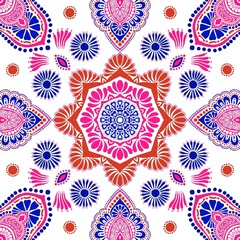 Fireworks theme seamless pattern with white background 