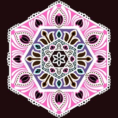 Card decoration theme mandala design 