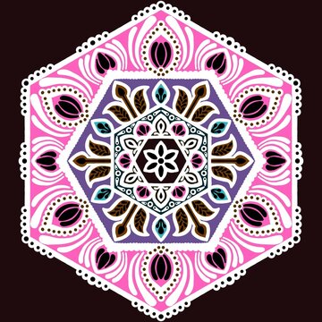 Card decoration theme mandala design 