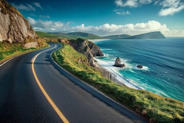 Travelers can enjoy a picturesque drive along the coast.