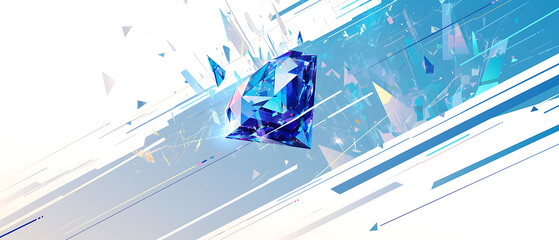 Illustration about investing in diamond business and collecting valuable diamonds.