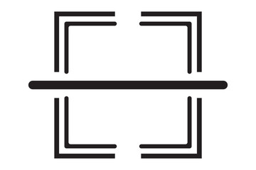 Black scan QR code icon scanning code sign. code scanner icon. barcode icons. EPS 10.