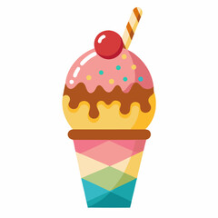 Ice creme vector illustration 