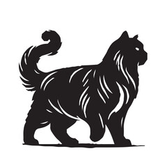 parsian cat icon in vector art
