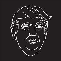 happy satisfied man in vector art