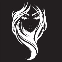 Salon icon hairdresser iocn with beauty shop in vector art