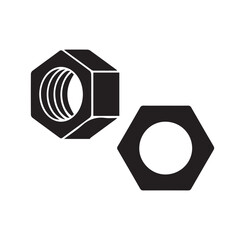 nut bolt in vector art hardware tools design nut illustration outline