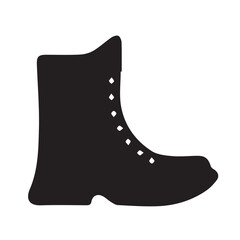 Heavy winter Boots in vector art snow boots outline illstration