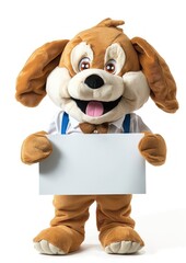 Dog mascot costume plush toy teddy bear.