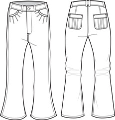men's pants drawing, men's pants denim drawing, women's pants drawing, accessory pants drawing, denim effect drawings, pants technical drawing, tights drawing, cargo pants,short drawings