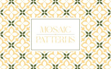 Mosaic Pattern Background Art and Illustration