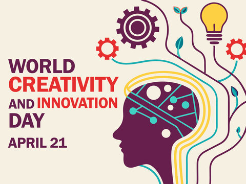 poster or template on world creativity and innovation day
