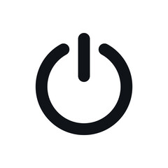 Power black icon.