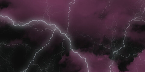 Mountainous Cumulus Clouds Boiling in the Summer Sky. White cloudiness, mist or smog overlay backgrounds. Wide sky and clouds dark tone. Dark cloud at evening sky with thunder bolt.>>
