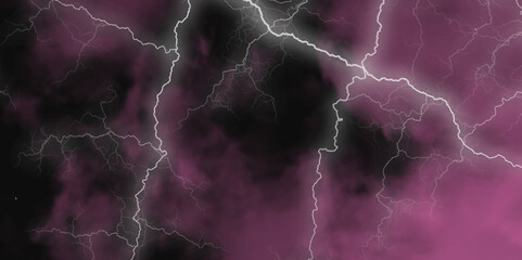 Mountainous Cumulus Clouds Boiling in the Summer Sky. White cloudiness, mist or smog overlay backgrounds. Wide sky and clouds dark tone. Dark cloud at evening sky with thunder bolt.>>
