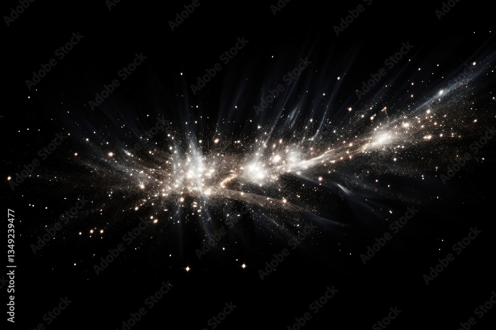 Poster effect minimal of meteor light backgrounds astronomy.