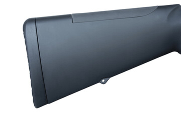 Modern shotgun with black polymer stock and rubber recoil pad and cheekrest