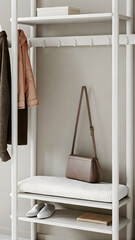 Minimal shelf modern clean composition