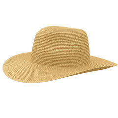 Straw hat isolated on transparent background, png
