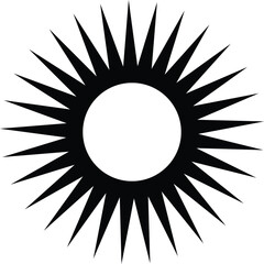 abstract sun vector illustration