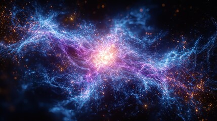 Abstract cosmic energy swirling