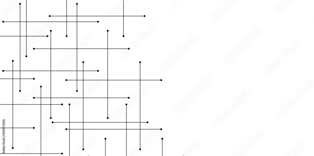 Poster abstract lines in grey and white tone of many squares and rectangle shapes on white background. meta