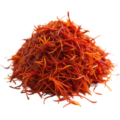 Naklejka premium Dried saffron isolated on transparent background