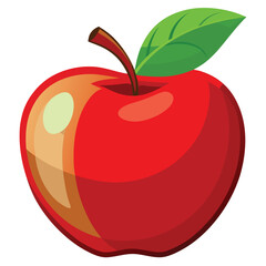 Red-apple vector illustration
