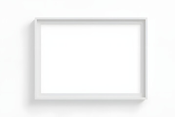 white blank photo frame