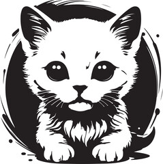 vector illustration of a cat