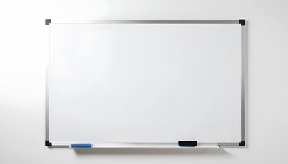 Blank white board for presentation or meeting