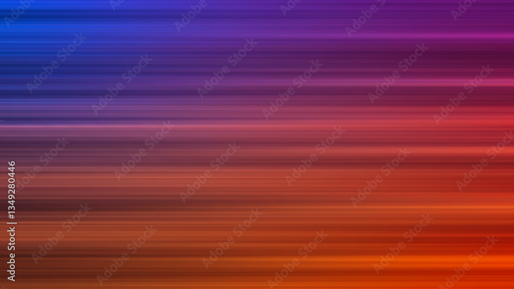 Poster a lively abstract background characterized by a spectrum of indistinct horizontal lines in diverse h