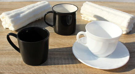 cup of coffee and cookies
