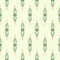 Abstract ethnic geometric pattern design for background or wallpaper Seamless pattern in tribal,folk embroidery,and Mexican style.Aztec geometric art ornament print.Design for carpet,wallpaper, clothi