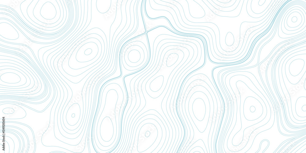 Poster topographic map with contour lines. geographic terrain grid, relief height elevation. ground path pa