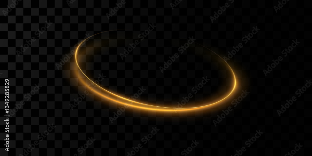 Wall mural abstract light speed motion effect.gold color spiral glow effect.magic shiny lin