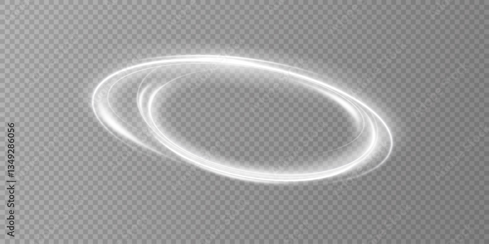Canvas Prints glowing white spiral. speed ​​abstract lines effect. rotating shiny rings. glowing circular lines. g