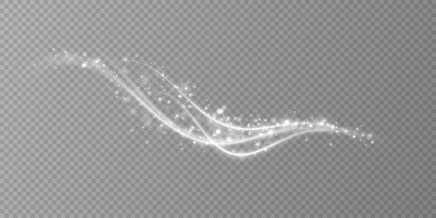 Texture of cold winter wind. Light effect for advertising, holidays, cards, gifts. light wind. Christmas decoration.