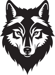 wolf head vector