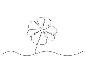 Continuous one line drawing of leaf. Single line drawing illustration of leaf green energy. Leaf environmental greening concept vector art. Doodle line illustration.