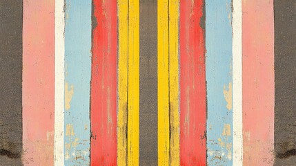 A perfect symmetrical shot of a six-lane asphalt highway with fading perspective