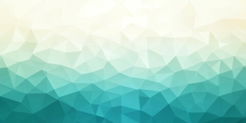 Obraz premium Abstract Teal and White Geometric Low Poly Background Modern Trendy Design