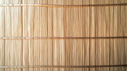 Close-up of Natural Woven Bamboo Screen Texture for Backgrounds and Designs