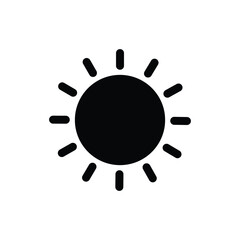 Sun Icon Vector Art Illustration Brightness, Intensity Settings